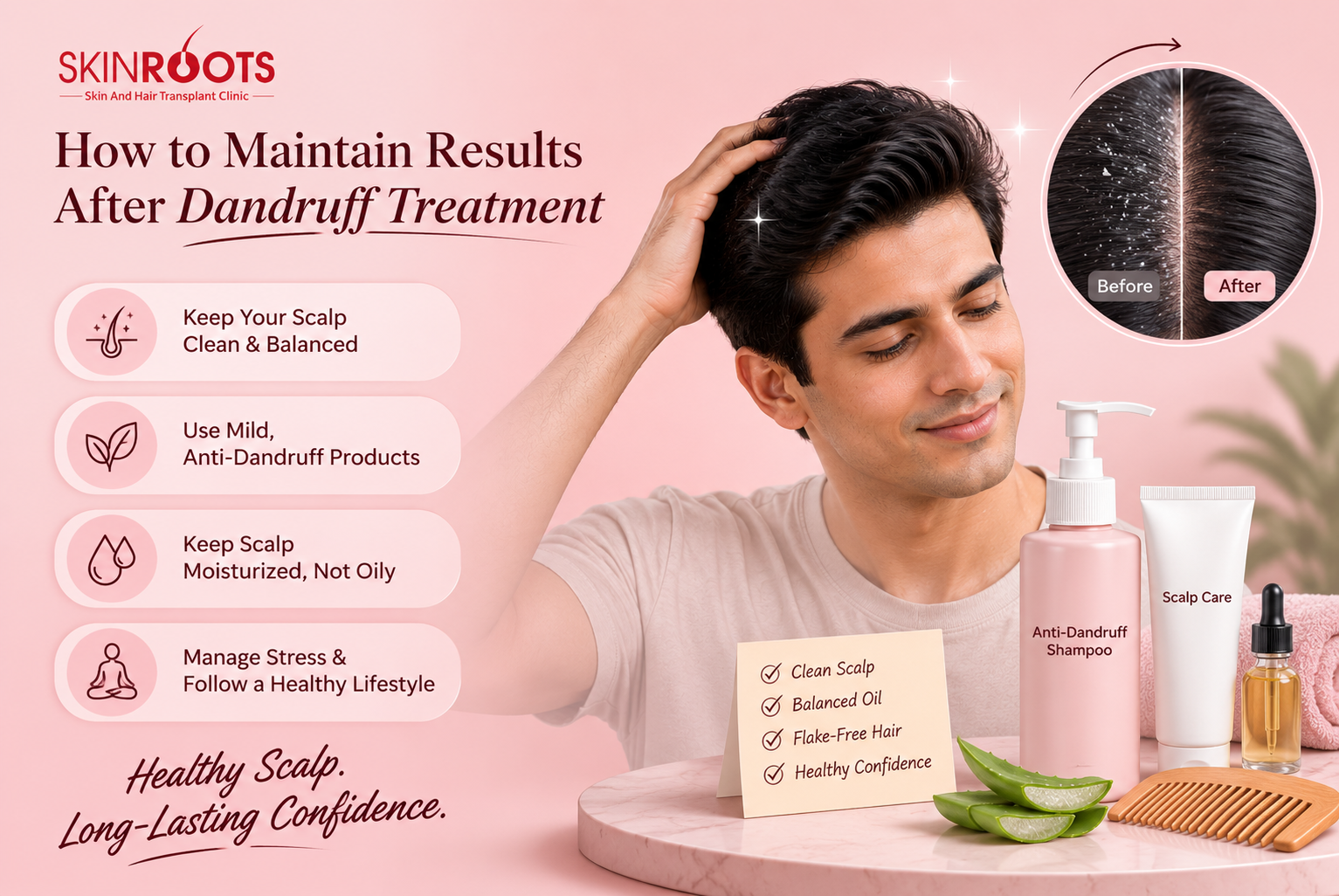 How to Maintain Results After Dandruff Treatment